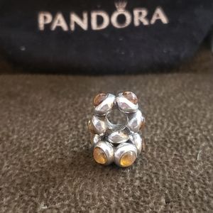 Pandora citrine cabochon moonstone charms